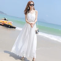 womens summer white dress sexy off shoulder evening party lace dresses elegant beach fairy long dresses vestidos robe femme