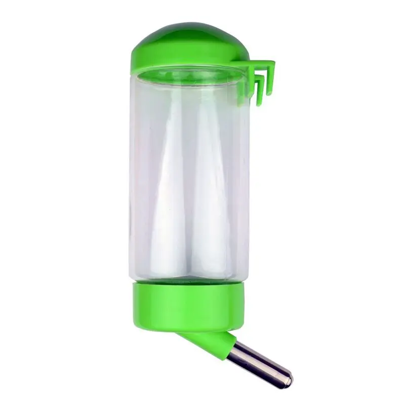 Best Pet Water Bottle Hanging No Drip Chew Proof 400ml for Puppy Cat Rabbit Small Animals, Automatically Feeding Water (Random C