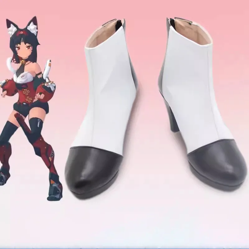 Игра Nekomiya Mana Косплей Аниме Комикс черные белые короткие сапоги Zenless Zone Zero косплей