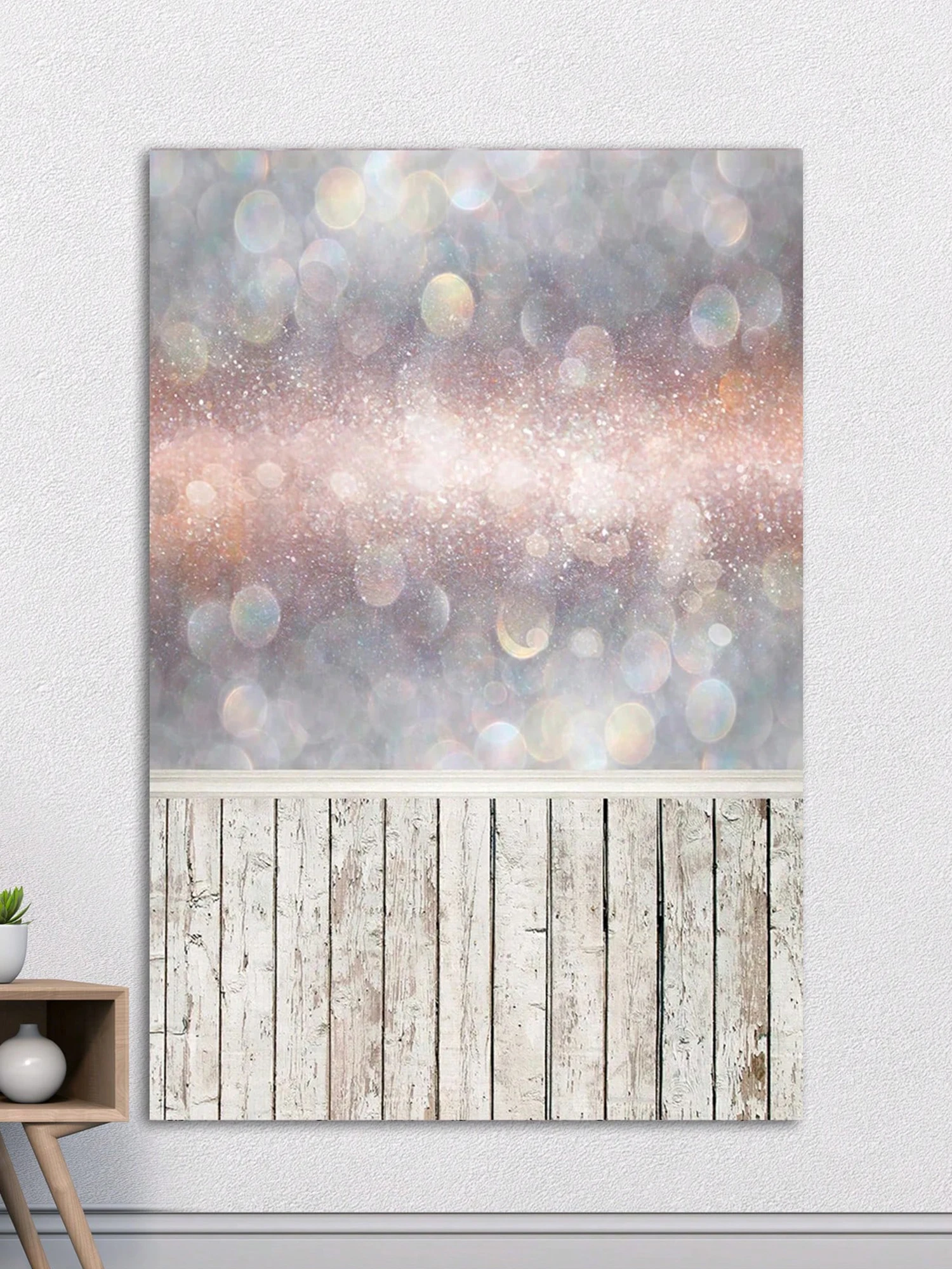 1 шт.-задний фон для фотосъемки с серебряной фотографией