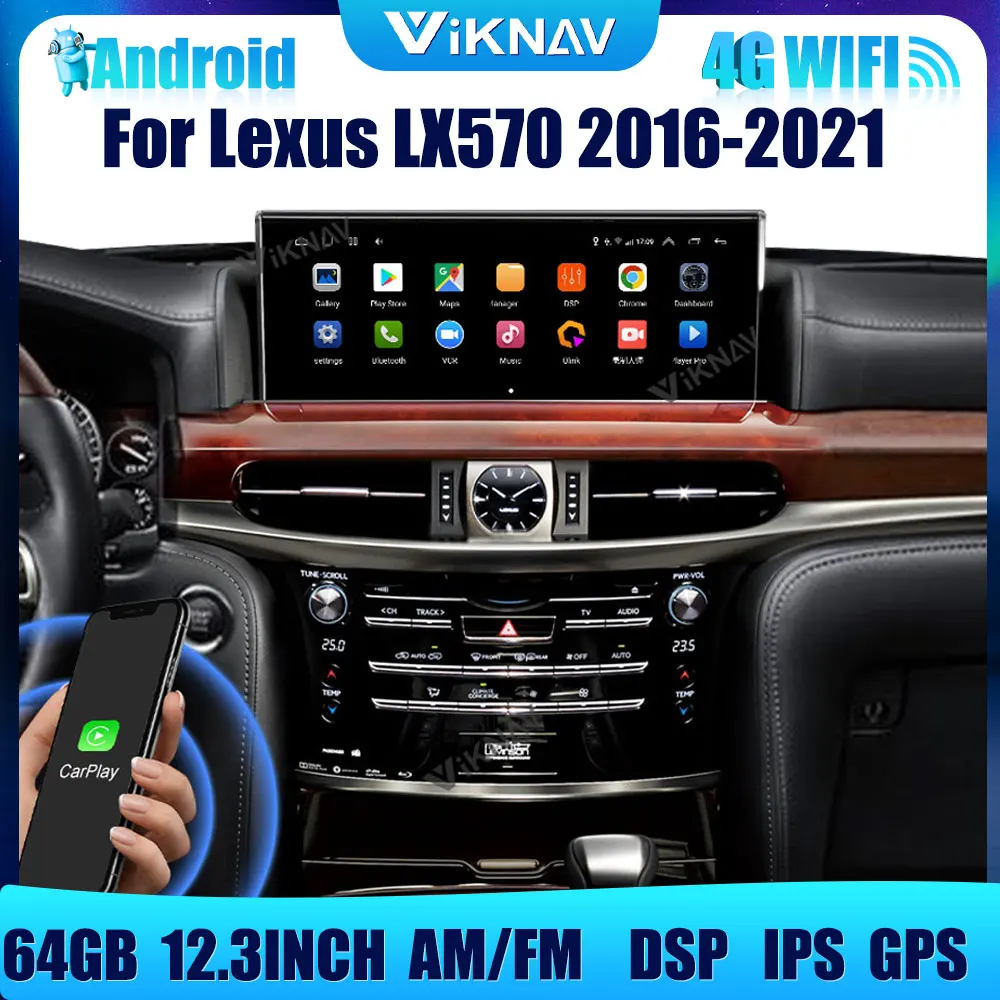 

Автомагнитола на Android с экраном для Lexus LX570, 2015, 2016, 2017-2021, GPS-навигация, DVD, мультимедиа, 2din, Wi-Fi, стерео, головное устройство