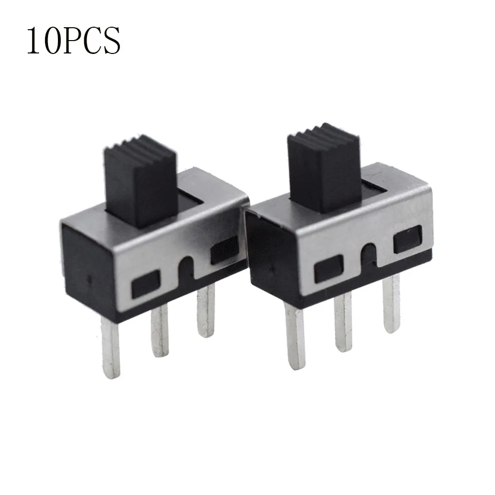 

10PCS SS12D10 Toggle Switch 3 Pin Straight Feet 1P2T 5mm High Handle Spacing Of 4.7mm 3A 250V High Current Toggle Switch Durable