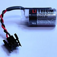 1pce er3v 3 6v plc lithium battery with plug