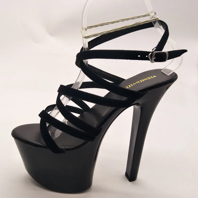 LAIJIANJINXIA/Новинка 17 см/7 дюймов модные пикантные экзотические женские сандалии на