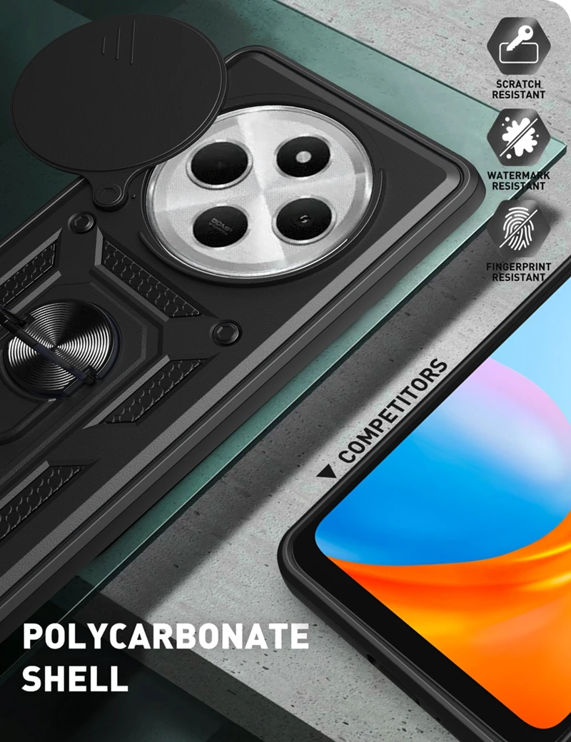 Чехол для Xiaomi Redmi 14C 4G противоударный чехол объектива Redmi14C 14 C магнитный