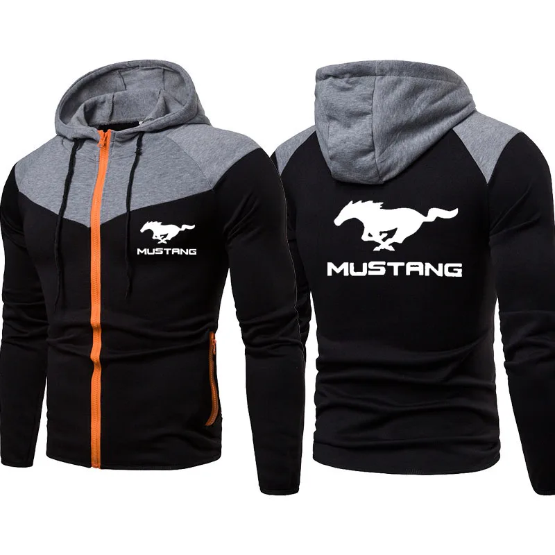 

2022 New high quality cotton Mustang car logo Men sports jacket Baseball Jacket jackets Men sweatshirt hot sale jacket