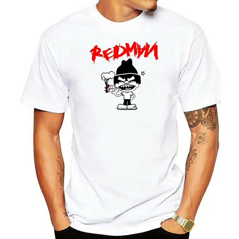 

Футболка Redman Rap мужская с логотипом в стиле хип-хоп, базовые модели, топы, рубашка, белый цвет, размеры от S до 3XL
