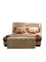 furniture big bed postmodern double bed minimalist master bedroom atmosphere