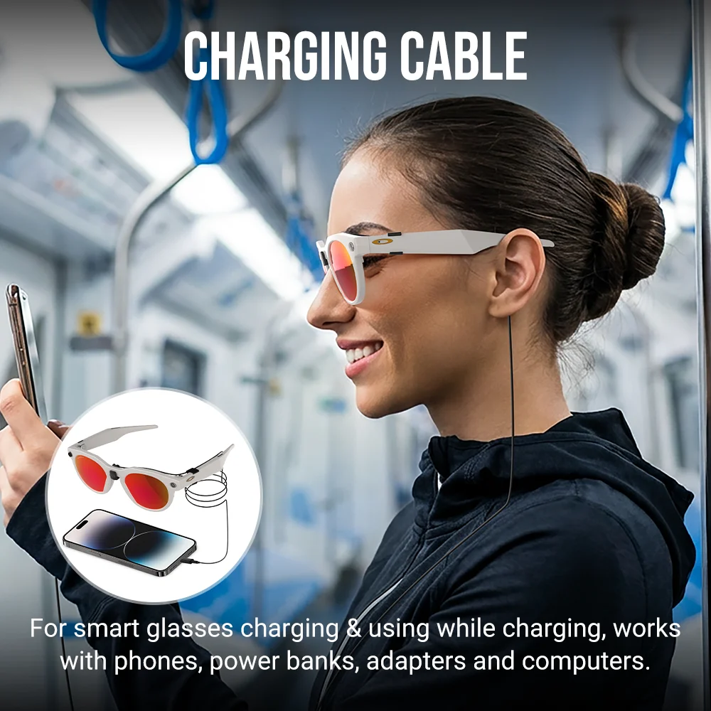 Фото HIBLOKS ремешок для очков, боковые щитки для Oakley Meta HSTN, умные очки, светодиодные наклейки, аксессуары для очков №5