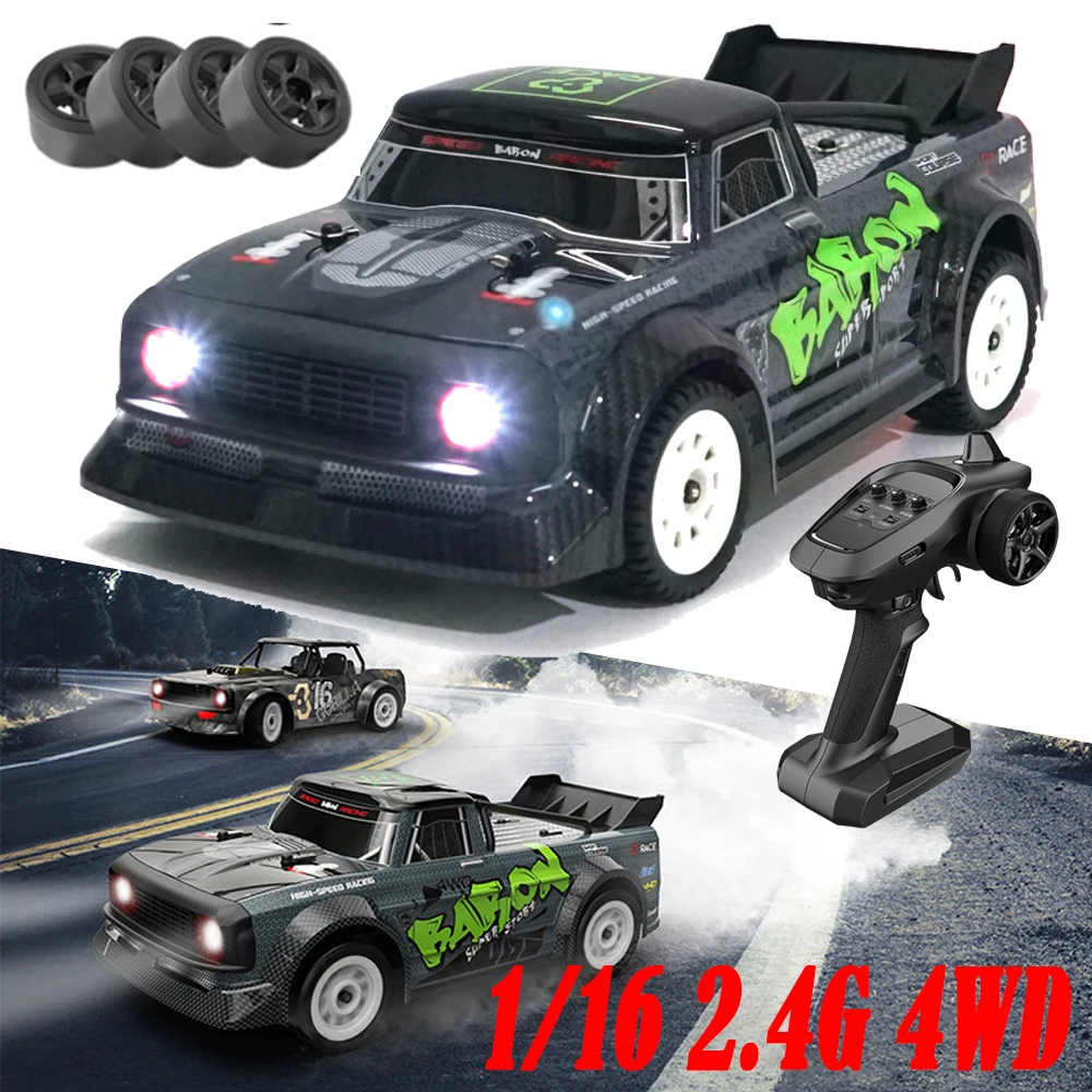 

Remote Control Car 2.4GHz RC Car 1:16 4WD High Speed Racing Off-Road Radio Controlled RC Drift Electric Car with LED Light Toys