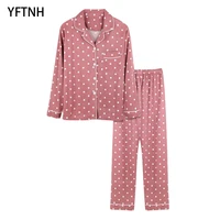 yftnh womens pajama sets long sleeve plaid stripe tie dye night pants sleepwear suit couples matching outfits mens nightwear
