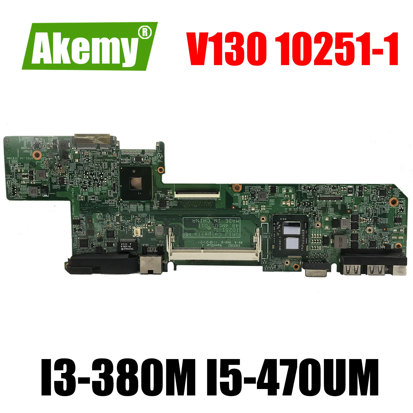 

Материнская плата для ноутбука Vostro V130, женская, 10251-1, 48, 4m101, 021, системная плата с зеркальным процессором I5-470 мкм