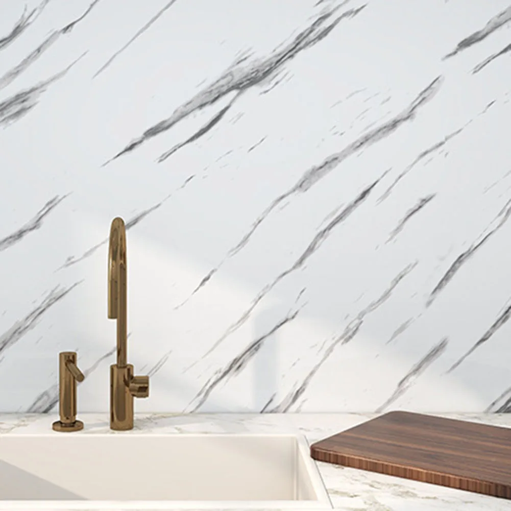 

Marble Sticker 300x60cm Self Adhesive Vinyl Film White Paper For Kitchen Bathroom Countertop Wall Decal Home Decor Accessories