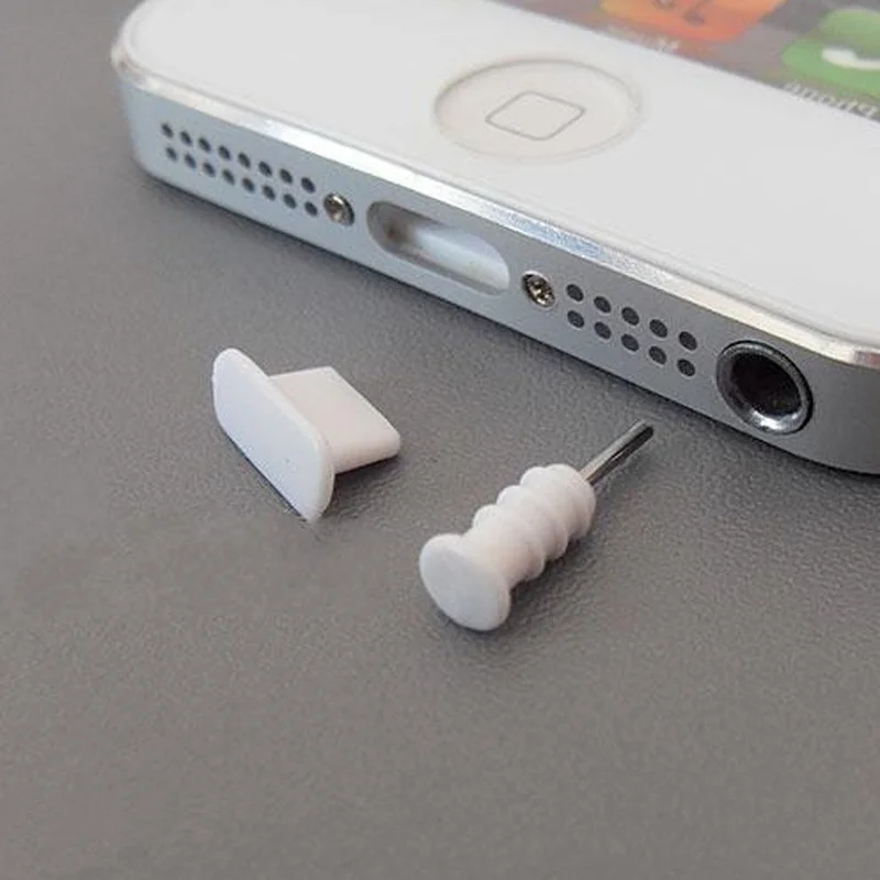 10 sets silicone anti dust cap earphone plugs stopper dust plug for iphone silicon plug phone accessories free global shipping