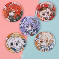 58mm online game genshin impact brooch pin cosplay badge accessories for clothes backpack decoration gift