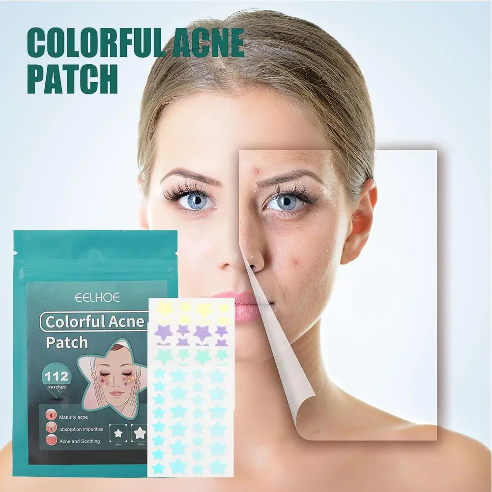 

112 Star Buttterfly Pimple Patch Acne Concealer Face Stickers Coloful Skin Spot Care Y2K Removal Invisible Acne Beauty Acne M8Y1