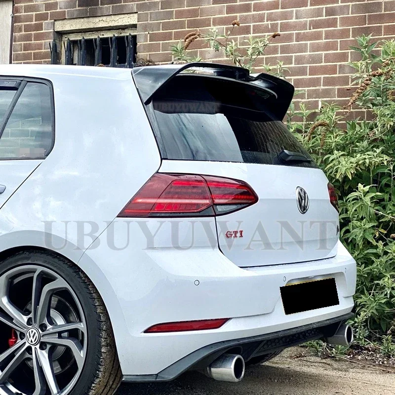 Спойлер для Volkswagen GOLF MK7 2014-2018 7 5 R G TI GTD спойлер из АБС-материала заднего крыла