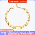 Женский геометрический браслет ENFASHION, золотистый готический браслет из нержавеющей стали 2020, модные ювелирные украшения для вечеринки, бижутерия, B202213