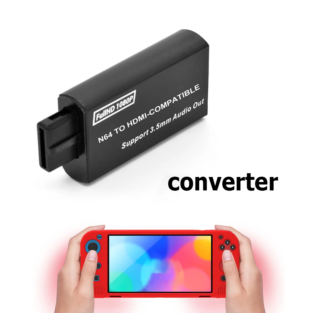 

Игровая консоль в HDMI-совместимый преобразователь с выходом 3,5 мм HD цифровой видео аудио адаптер для N64/SNES/NGC коннектор аксессуары