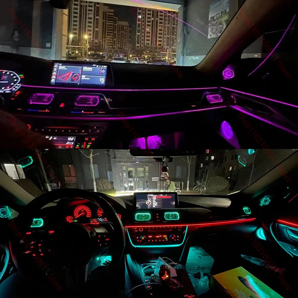 9 цветов Автомобильные светодиодные вентиляционные отверстия для BMW 3/4/5 серии