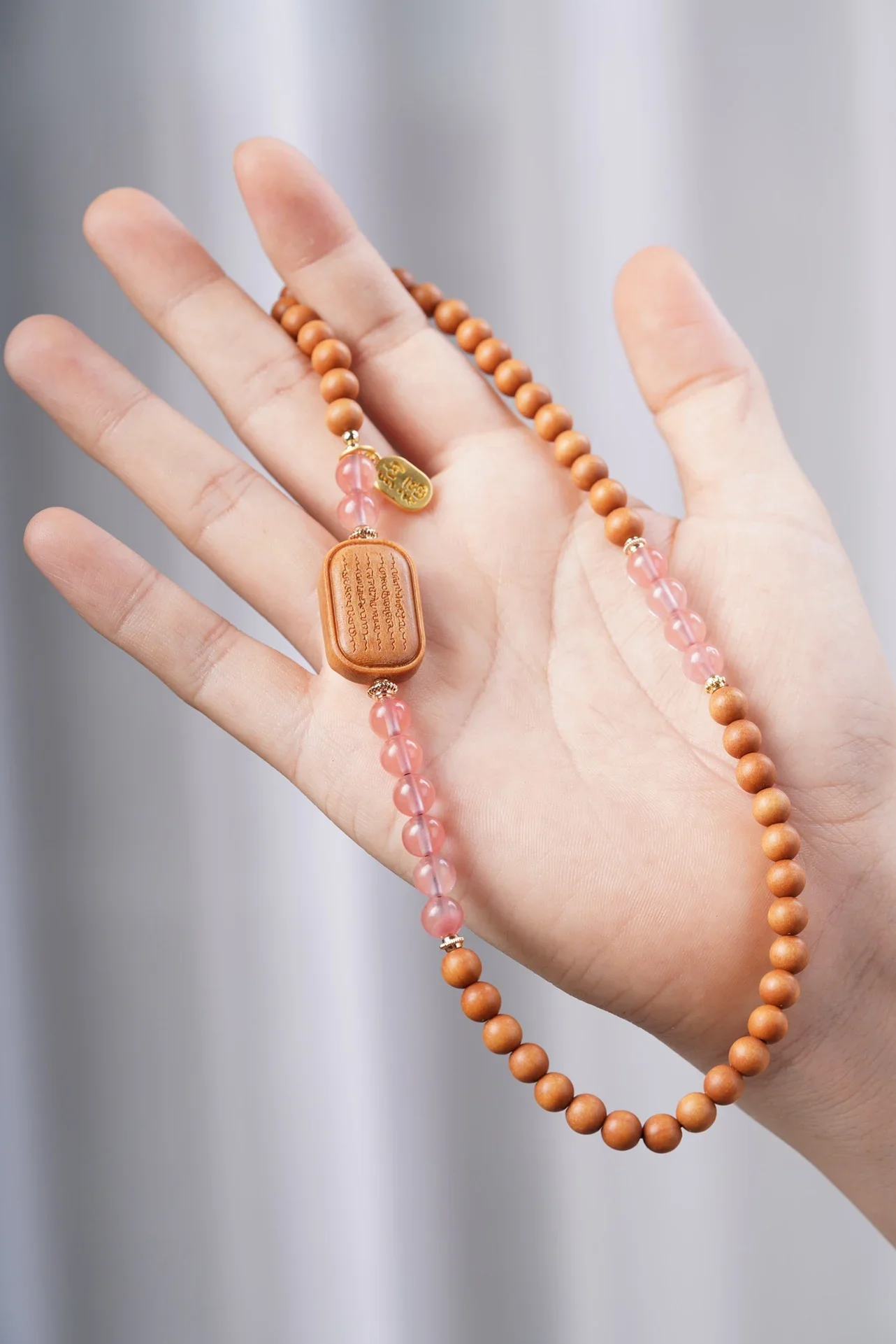 Натуральный старый горный сандал Барби двойной круг рука с пятью кусочками