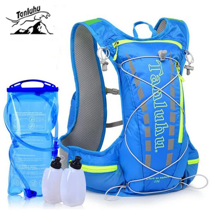 

TANLUHU 15L Sport Running Backpack Men Women Marathon Trail Running Hydration Vest Pack For 2L Water Bag Cycling Hiking Bag