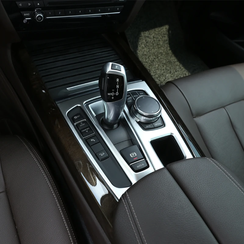 

Серебряный для BMW X5 X6 F15 F16 2015-2018 ABS пластиковые молдинги для интерьера автомобиля, центральный каркас, отделка Y