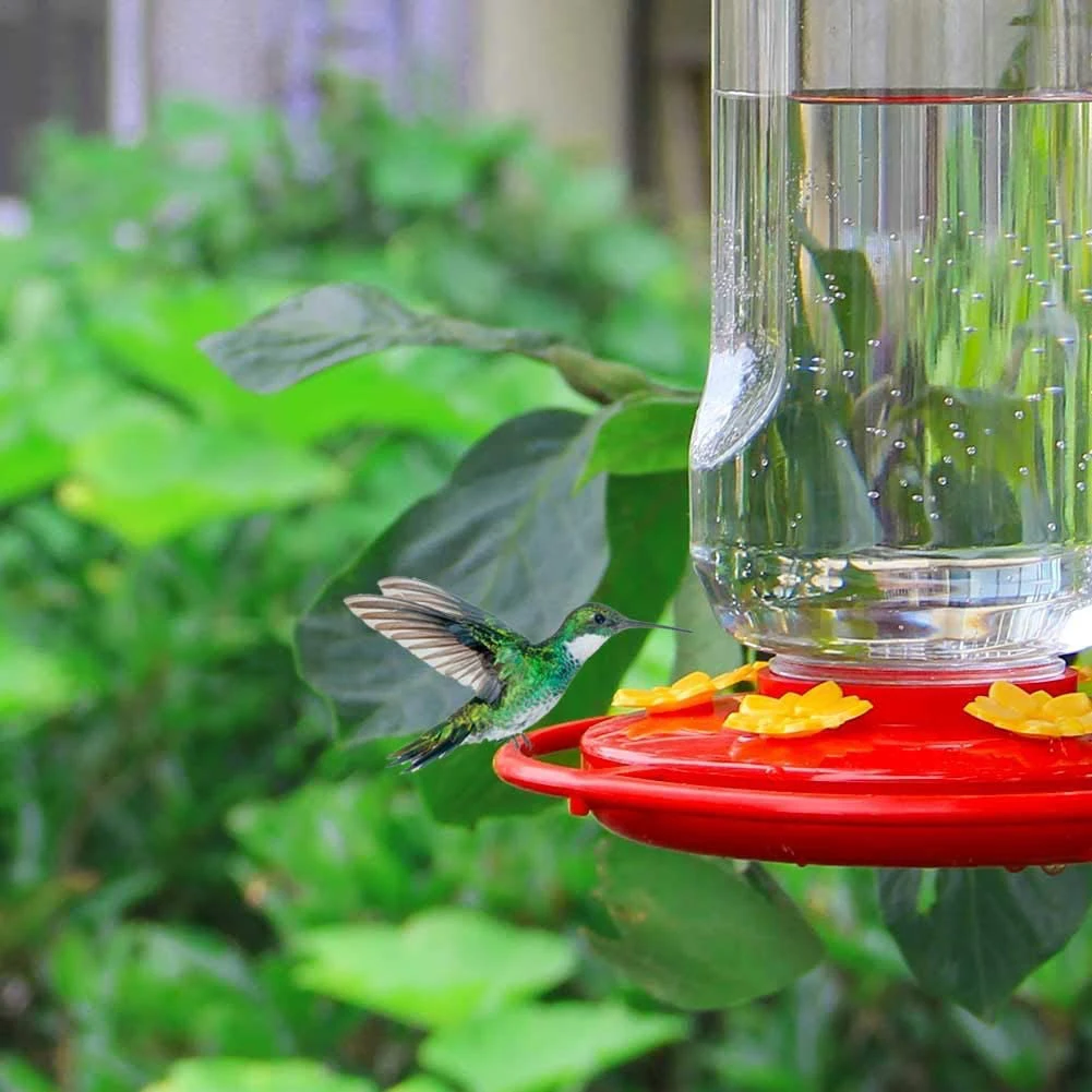 16pcs Hummingbird Feeders Replacement Flower Hummingbird Feeders Outdoors Garden Hanging Feeder Decorative Flowers Accessories