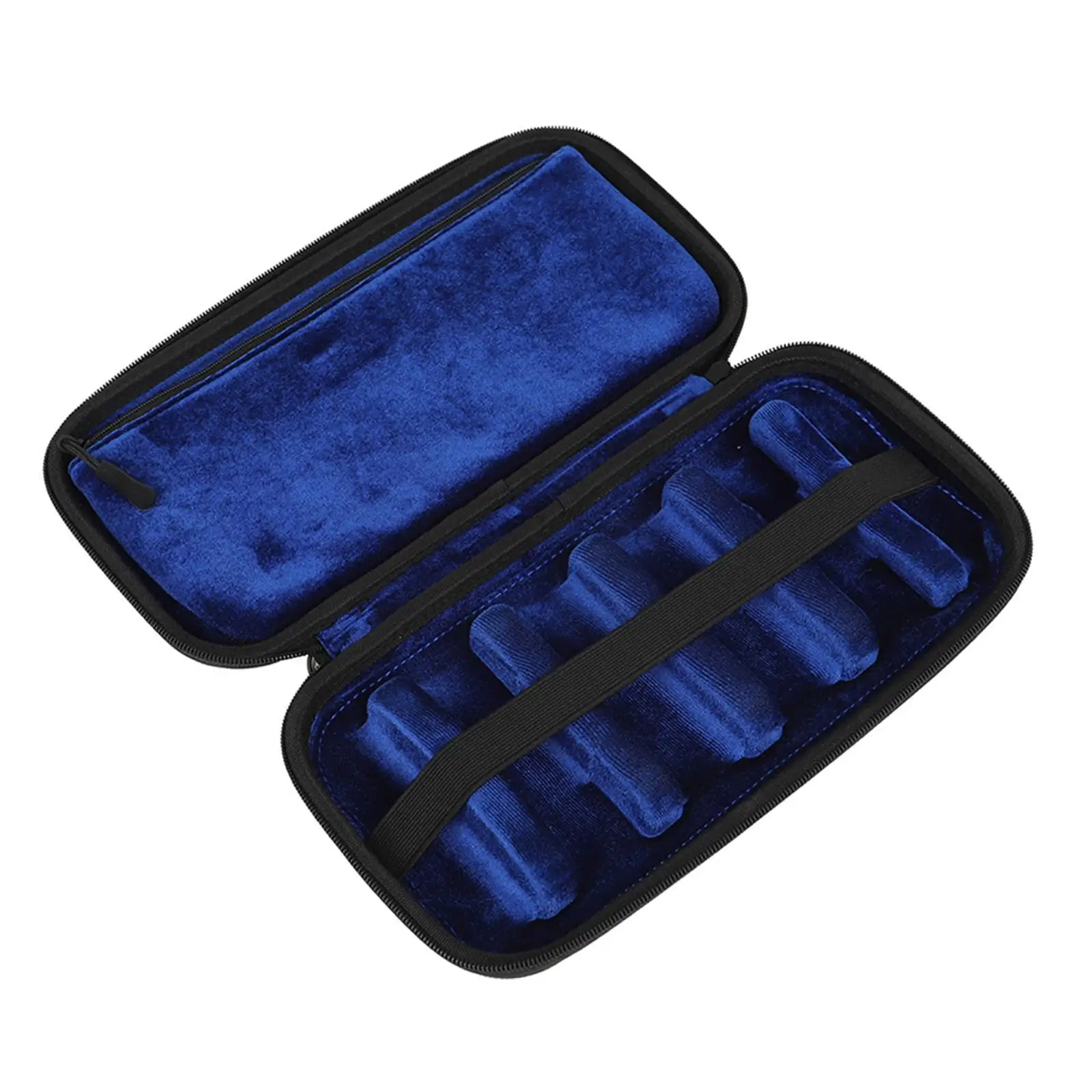 

Lightweight Saxphone Mouthpiece Case with Removable Wrist Strap 6 Slots