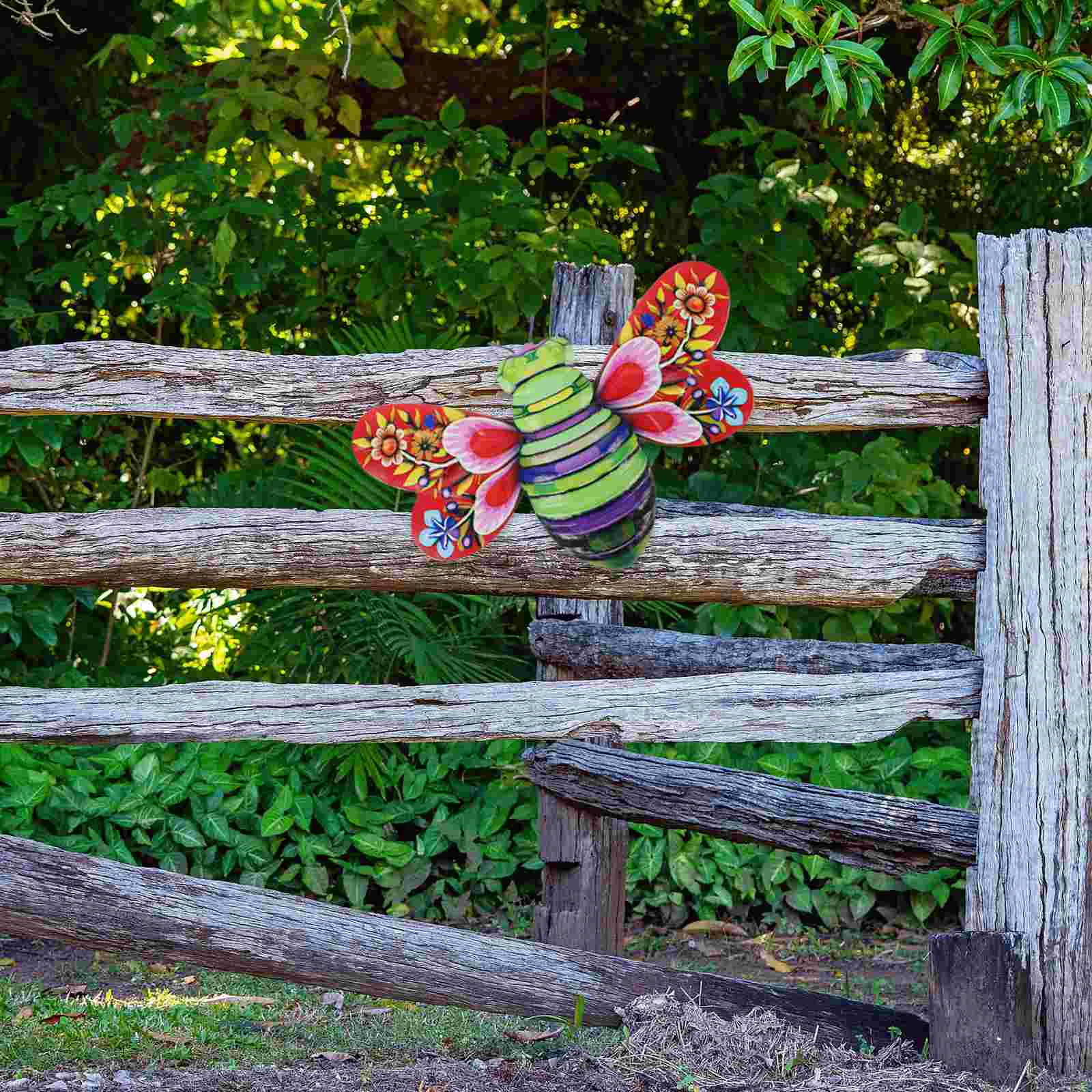 Железные пчелы винтажный кулон настенный декор подвесные украшения для забора