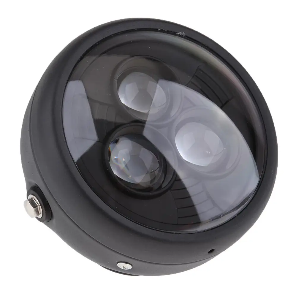 

Motorcycle Car Round LED Headlight DRL Headlamp For Universal