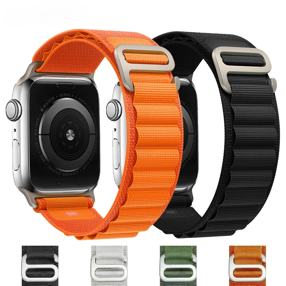 Suitable for Apple Watch strap 42mm 44mm 45mm 49mm Alpine Loop nylon bracelet 38mm 40mm 41mm  for iwatch 8 SE 7 6 3 5 Ultra