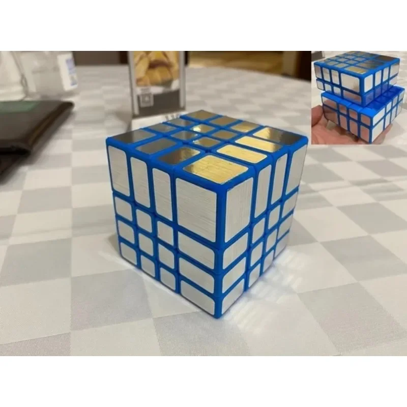 Головоломка 4x4 зеркальный куб головоломка Calvin's 4x4x4 Магнитный черное тело с