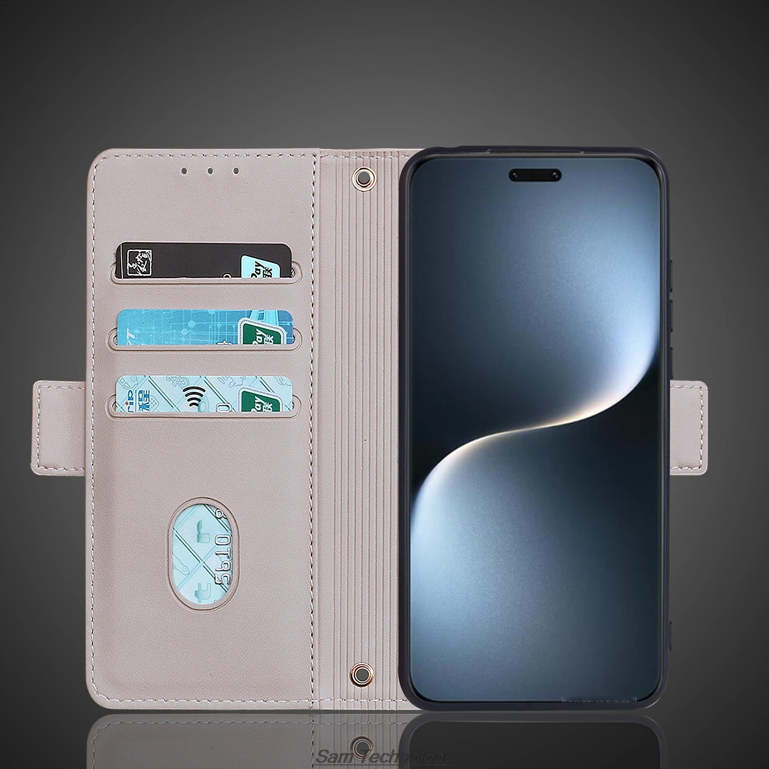 Фото Кожаный чехол с магнитной застежкой для Huawei Honor Magic 5 6 7 8 Pro, кошелек с RFID-защитой, откидная крышка, женский, простой дизайн, чехол-кейс №4