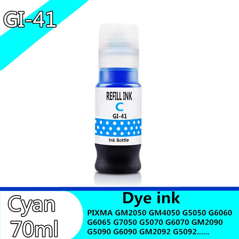 GI-41 GI 41 сменные чернила для принтера Canon PIXMA G1020 G2020 G3020 G3060 G1520 G2520 G2560 G3520 G3560 G3620