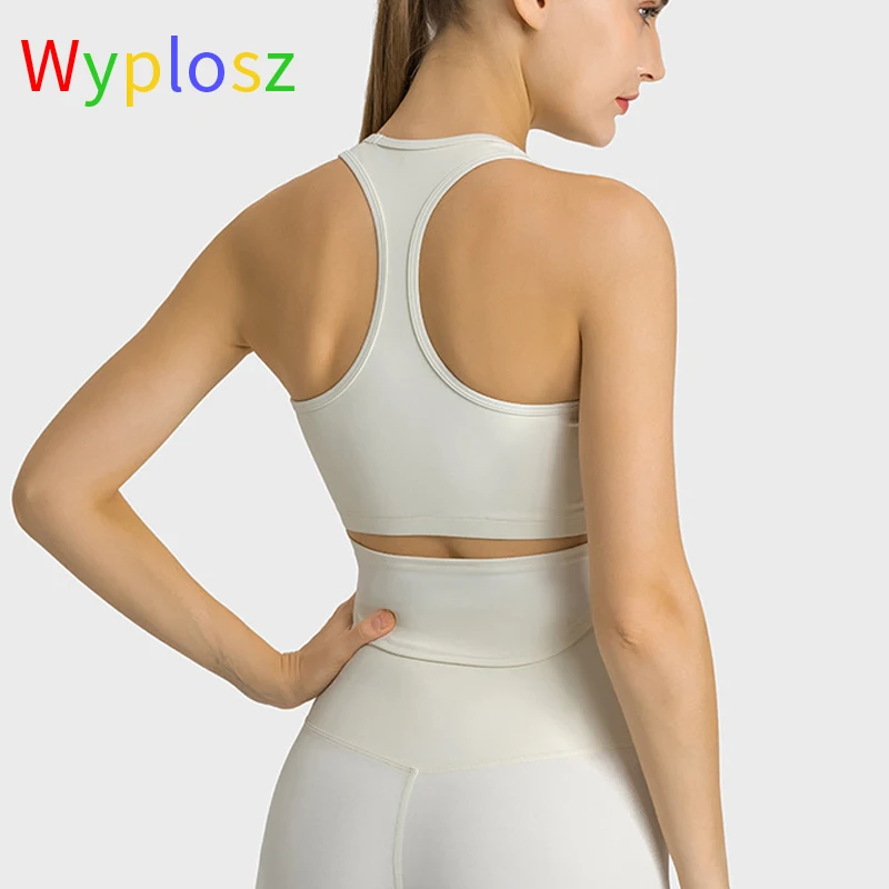 Wyplosz Sports Bras Winter Fitness Workout Comfortable Shockproof Stretch Top Nylon Vest Back High Strength Soft Skin Friendly