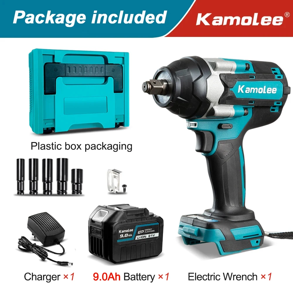 

Электрический ударный гайковерт Kamolee DTW700 1800 Нм