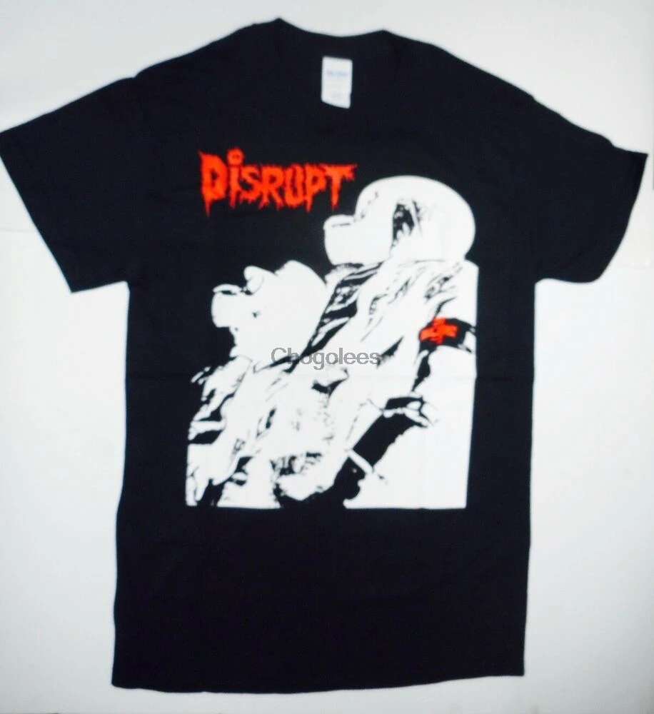 Сбой-Ga s M asks Футболка (черная) Новая L XL потребляет коронку |