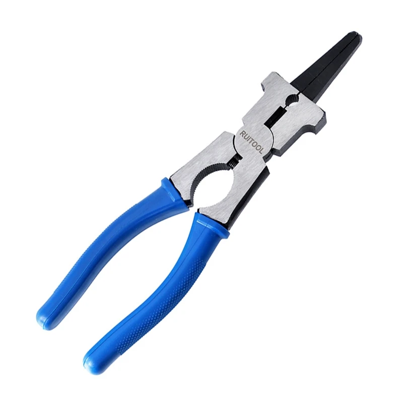 

Multipurpose MIG Welding Pliers Flat Mouth Pincers Wire Cutting Spring Loaded Insulated Handle Hand Tools