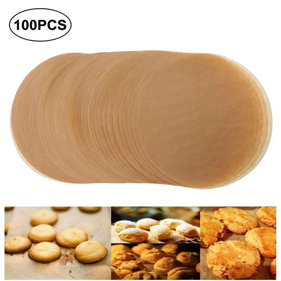 

Basedidea Round Baking Pan Paper Sheets 9inch Non-stick Parchment Paper Oil Mat for Grill Cook Hamburger Patty Paper