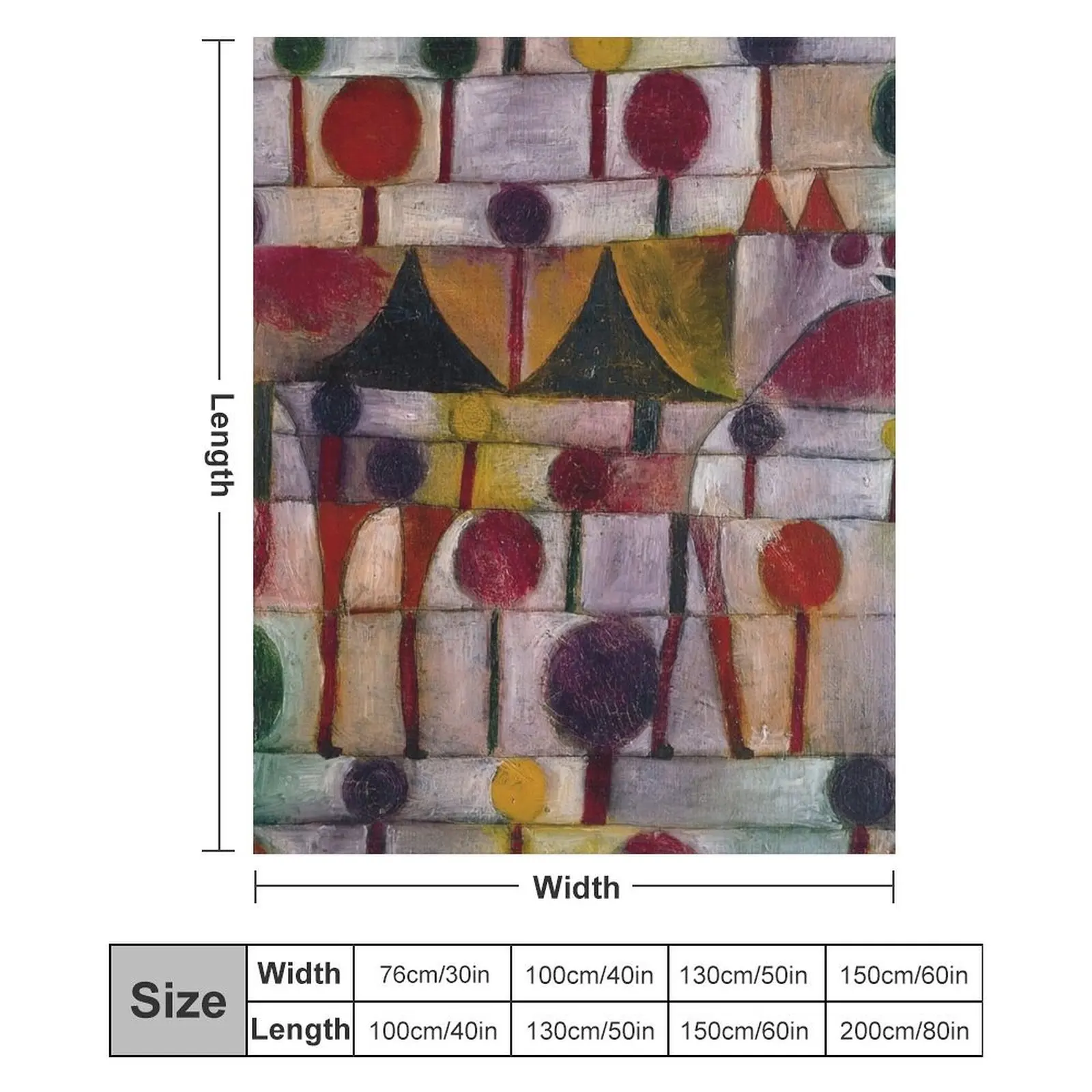 Камел (в ритме. Baumlandschaft) одеяло Paul Klee идеи подарков на день Святого Валентина