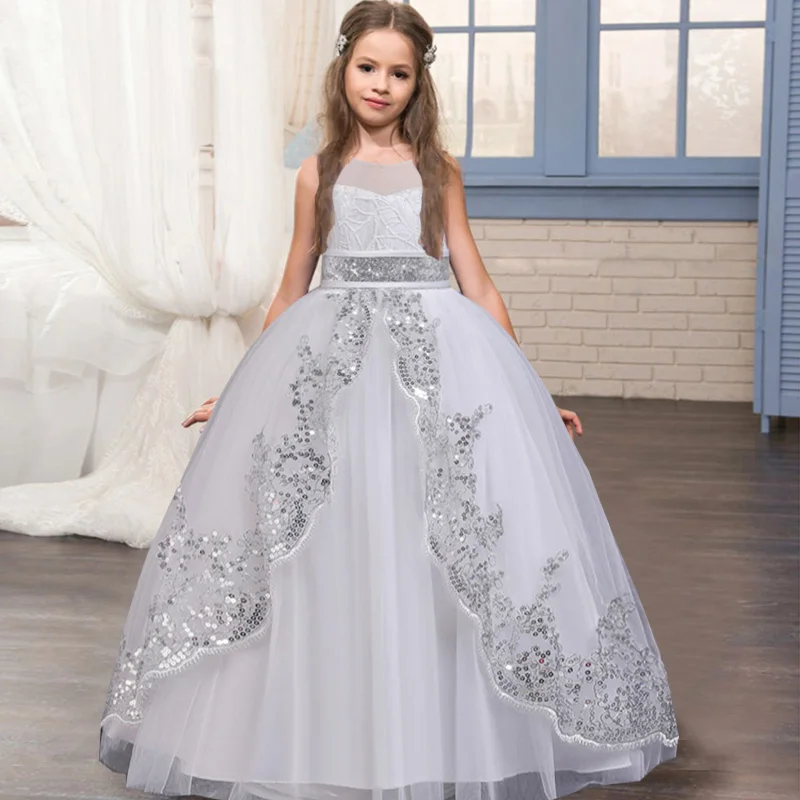

2022 Summer Princess Dress Girl Kids Clothes For Children Clothing Formal Evening Party Maxi Wedding 9 10 12 13 14 Years