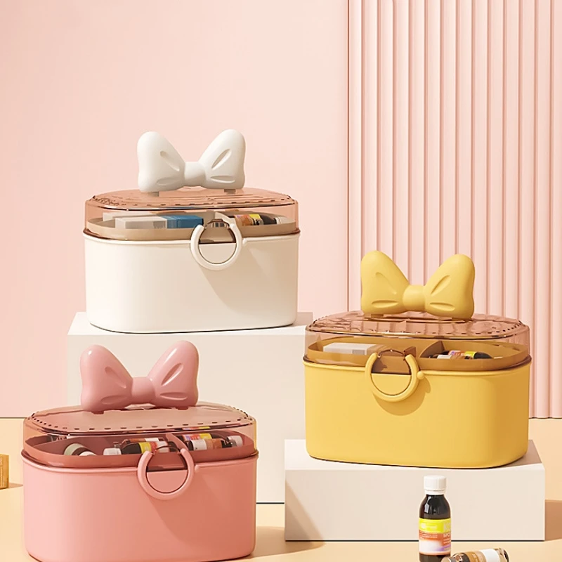 

Children's Hair Accessories Storage Box Children's Jewelry Cosmetics Dresser Head String Hair Clip Leather Band Desktop storage