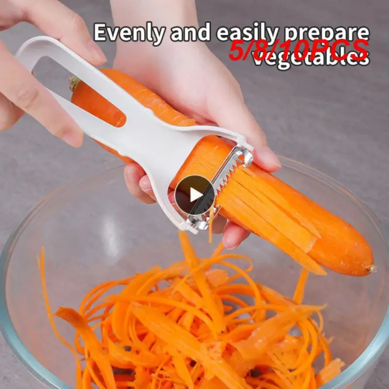 

5/8/10PCS 2023 Fruit And Vegetable Shredder Thickness Uniform Hanging Hole Design Wire Cutter Multifunctional Vegetable Chopper