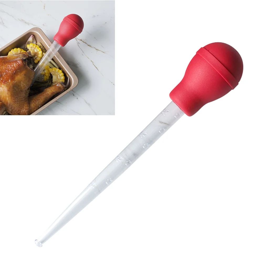 

Baster Silicone Dropper Turkey Oil Bulb Injector Liquid Pipettes Poultry Chicken Flavor Meat Cooking Kitchen Dispenserbasting