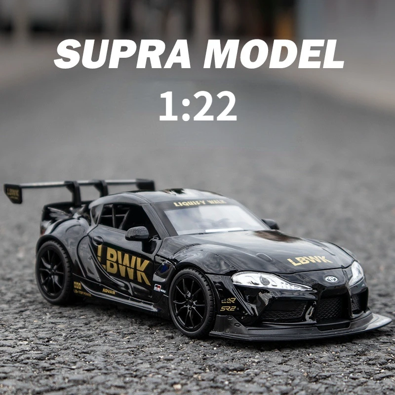 

Модель гоночного автомобиля Nicce 1:22 Toyota SUPRA, литой из сплава, игрушка, модель автомобиля, Высококачественная имитация, детские игрушки, подарк...