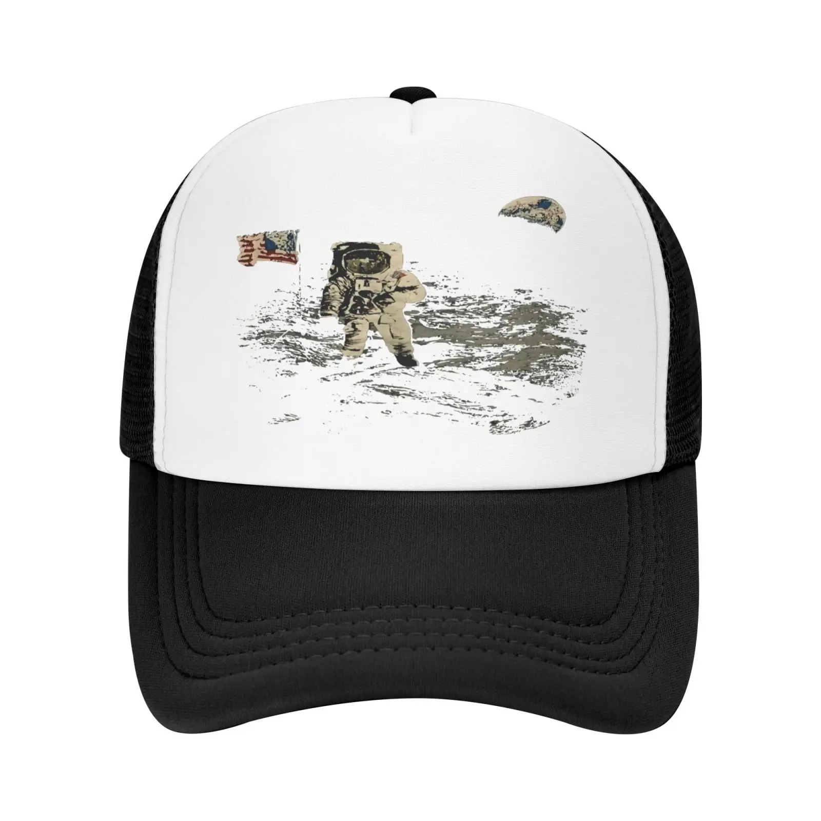 

Vtg Astronaut Spaceman On Moon Jerzees Cap Hip Hop Men's Panama Hat Cap Female Men's Caps Cowgirl Men's Hat Men Cap Men's Caps