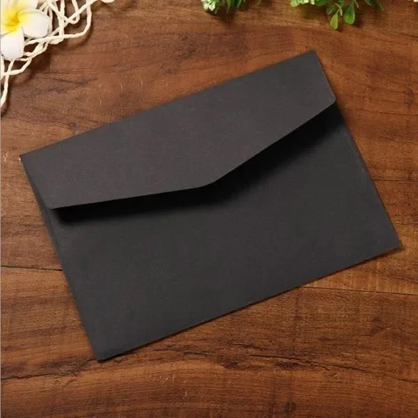 

Конверты черные белые kraft paper 10 шт