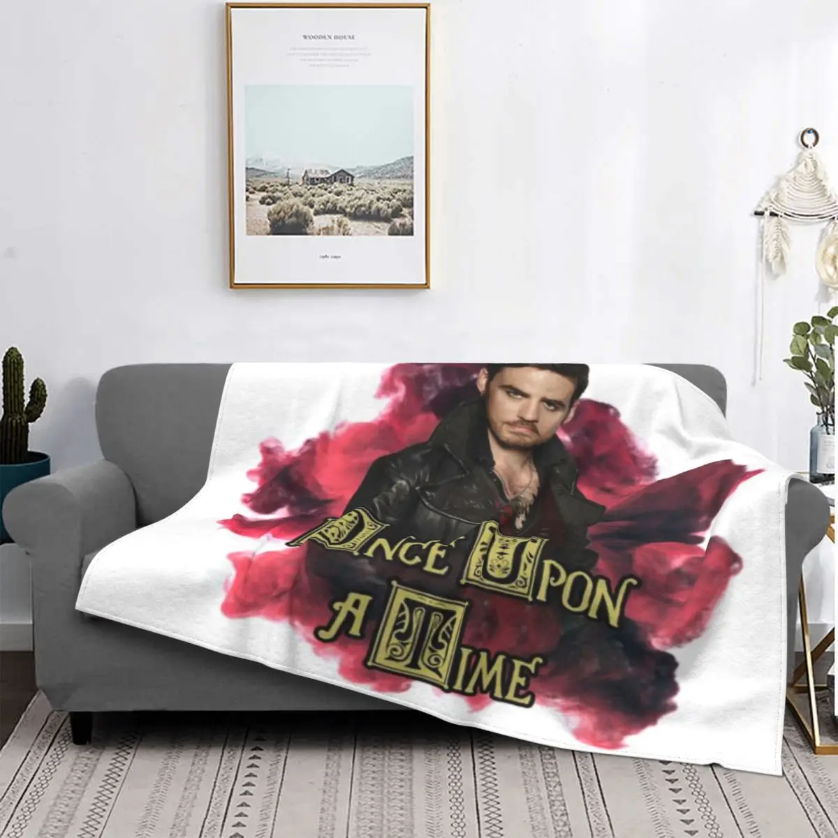 Once Upon A Time Капитан крючок (Киллиан ДЖОНС) дымит ультрамягкое Флисовое одеяло