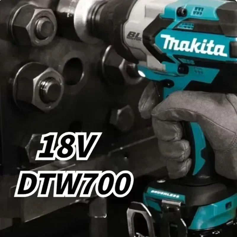 Makita DTW700 Бесщеточный электрический ключ 18 В Аккумуляторная дрель-отвертка